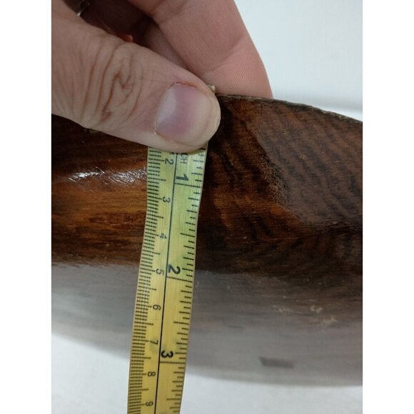 Vintage Mexican Batea Folk Art Round Wood Floral Hand Painted Tray BOHO - Picture 6 of 6